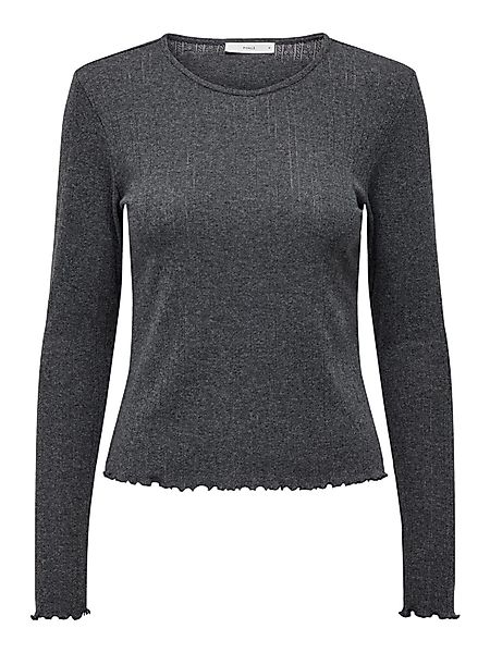 ONLY Langarmshirt CARLOTTA (1-tlg) Lochmuster günstig online kaufen