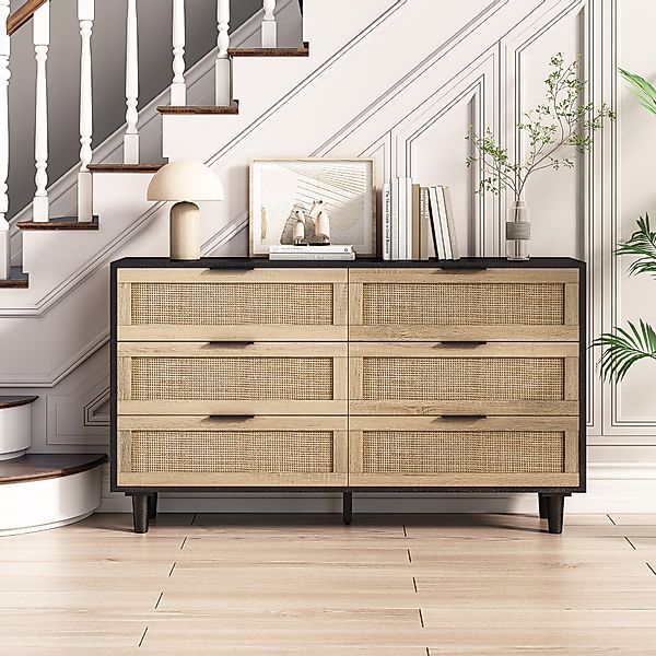 HAUSS SPOLE Sideboard 130cm Mehrzweckschrank Kommode günstig online kaufen