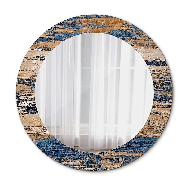 Tulup Bedruckte Spiegel Abstraktes Holz 60x60 cm Runder Spiegel mit Dekorat günstig online kaufen