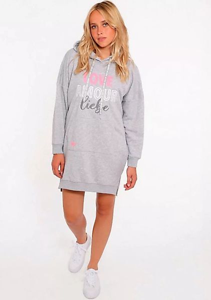 Zwillingsherz Sweatkleid ""Love Amour Liebe"", mit praktischen Fronttaschen günstig online kaufen