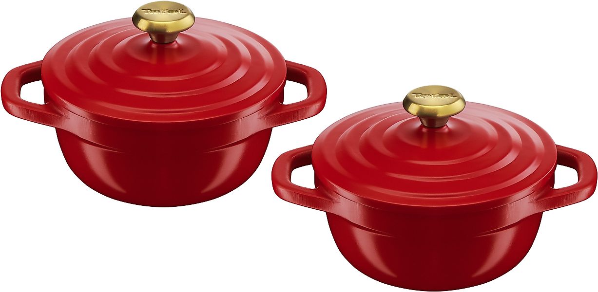 Tefal Topf-Set »Air« Aluminiumguss Set, 4 Stk. tlg. 2-tlg., 11 cm, Keramikv günstig online kaufen