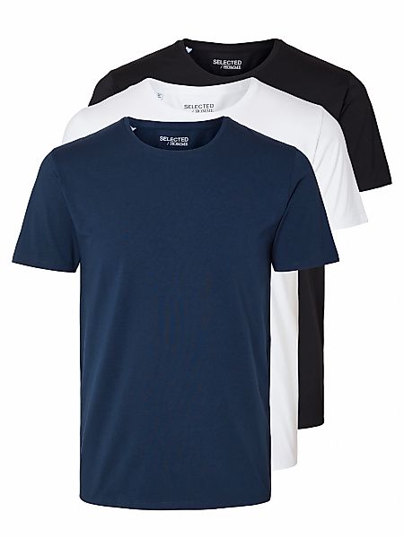 SELECTED T-Shirt "SLHROLAND SS O-NECK TEE 3-PACK NOOS" günstig online kaufen