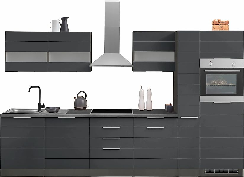 KOCHSTATION Küchenzeile "KS-Luhe" 330 cm breit, wahlweise mit oder ohne E-G günstig online kaufen