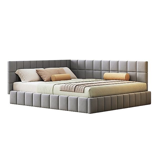 HAUSS SPOLE Schlafsofa 160x200cm Multifunktionsbett mit Lattenrost aus Samt günstig online kaufen