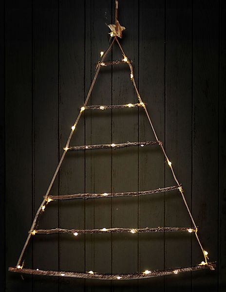 Spetebo LED Dekofigur Holzbaum hängend mit günstig online kaufen