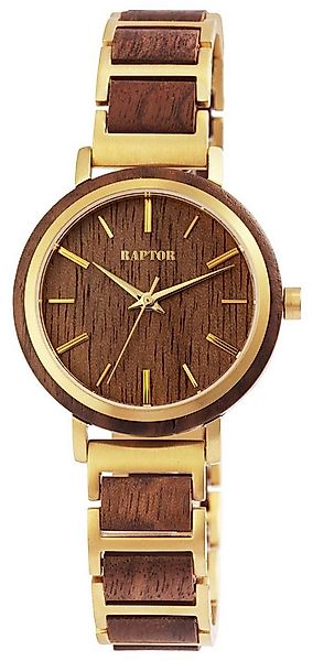 Raptor Quarzuhr Beauty mit Leadholz-Edelstahlband, 3 ATM, inkl. Geschenkbox günstig online kaufen