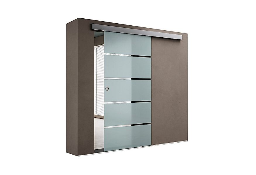 doporro Glasschiebetür komplettset Zimmertür glas Innentür H:205/215cm ESG günstig online kaufen