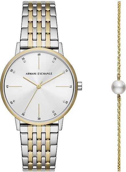 ARMANI EXCHANGE Quarzuhr AX7156SET, (Set, 2-tlg., mit Armband), Armbanduhr, günstig online kaufen
