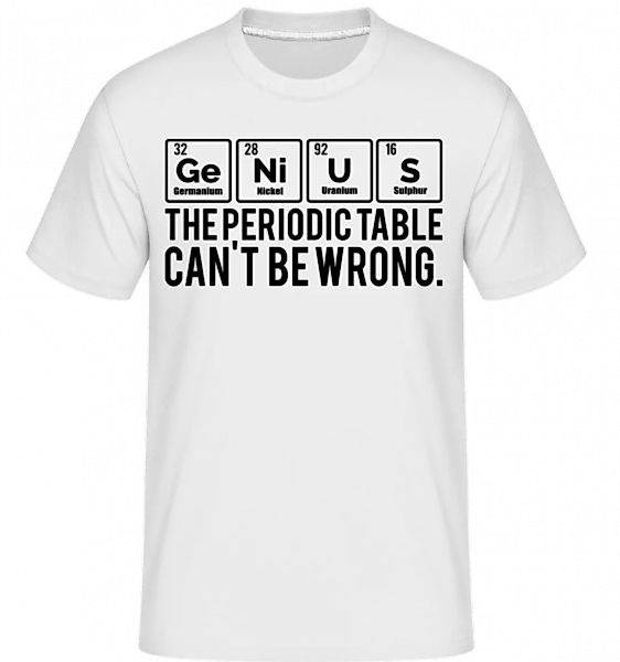 Periodic Table Genius · Shirtinator Männer T-Shirt günstig online kaufen