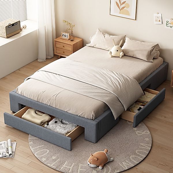 TavilaEcon Palettenbett Flachbett Doppelbett Jugendbett mit günstig online kaufen