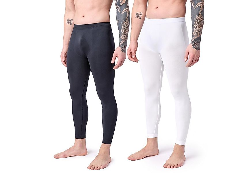 Ladeheid Funktionsunterhose 2er Pack Lange Unterhosen Herren für Winter Spo günstig online kaufen