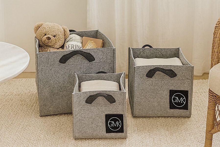 moebel-direkt-online Aufbewahrungskorb Guido (Spar-Set, 3tlg. Set), Schrift günstig online kaufen