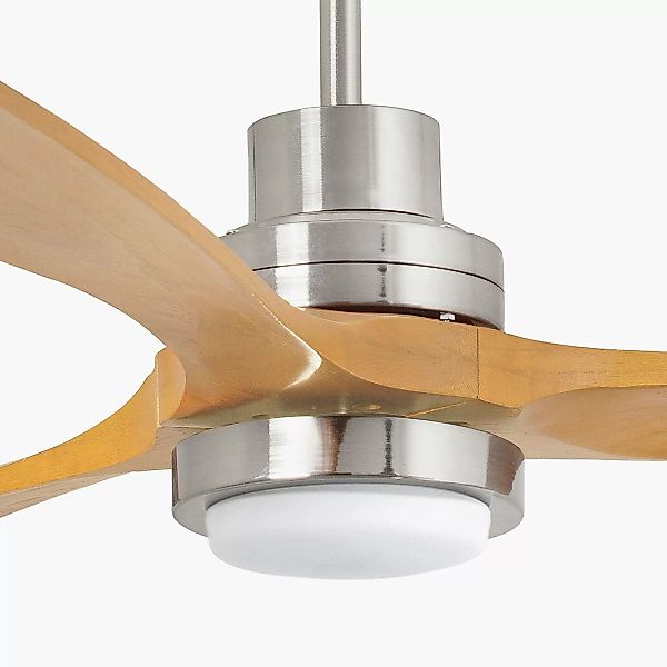 Deckenventilator Lantau L LED nickel/kiefer hell günstig online kaufen