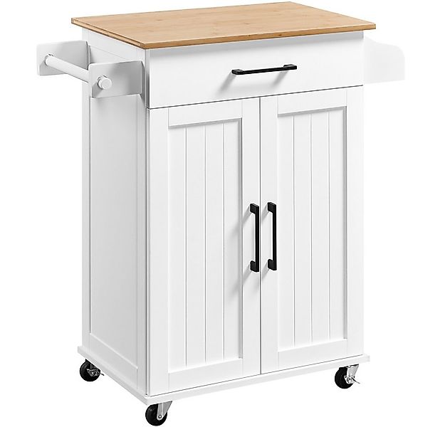 Yaheetech Küchenwagen, Servierwagen mit Schublade & 3 Schrank günstig online kaufen