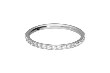 PIERCINGLINE Nasenpiercing Titan Segmentring Clicker EINGEFASSTE günstig online kaufen