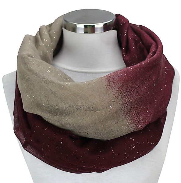 LOREZA Loop Damen Glitzer Farbverlauf Loopschal günstig online kaufen