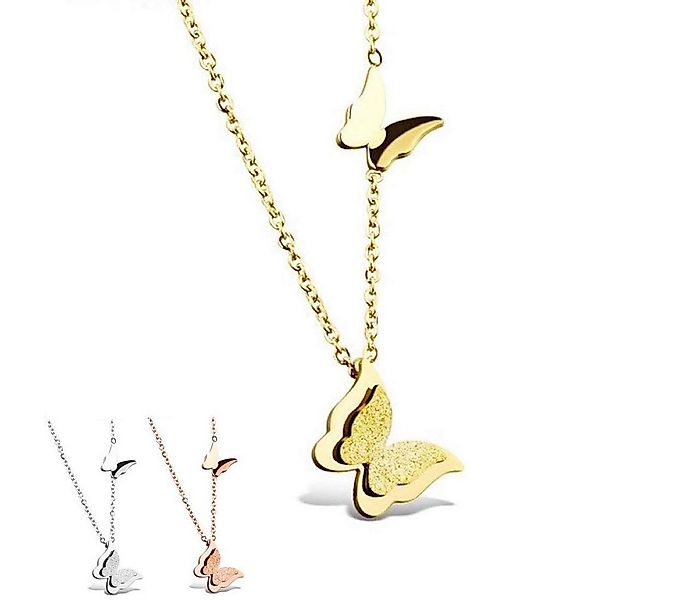 Kim Johanson Kette mit Anhänger Schmetterling, aus Edelstahl günstig online kaufen