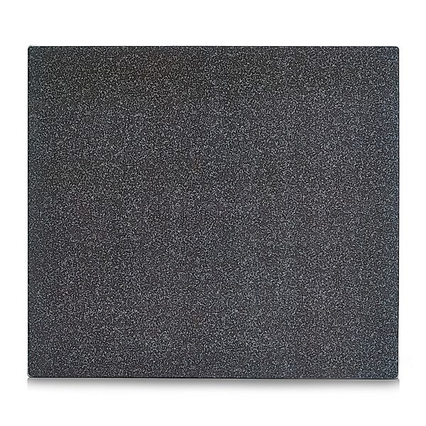 Zeller Herdblende-/Abdeckplatte Granit-Optik Glas 50 cm x 56 cm Anthrazit günstig online kaufen