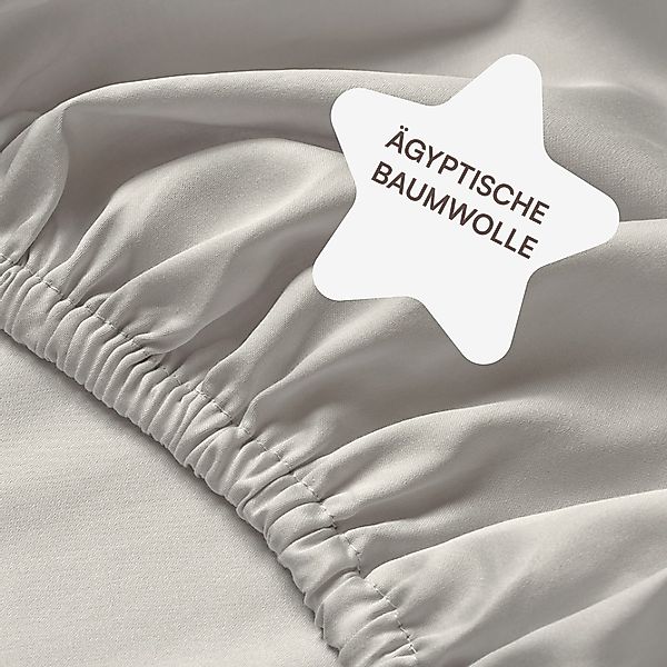 Amqua Spannbettlaken Luxus Mako Satin Premium günstig online kaufen