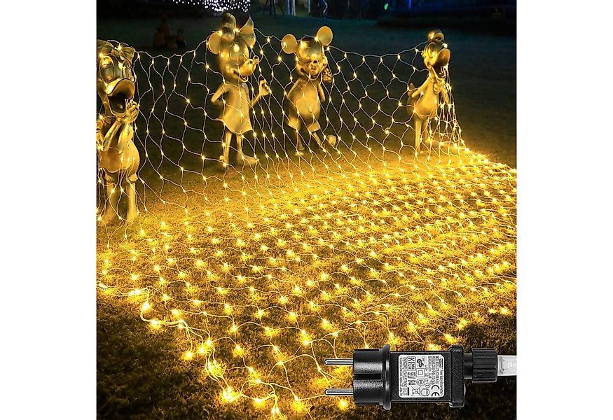 Rosnek Lichternetz 8 Beleuchtungsmodi, für Hochzeit Weihnachten Party Urlau günstig online kaufen