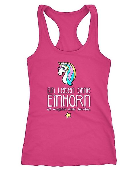 MoonWorks Tanktop Damen Tanktop Ein Leben ohne Einhorn ist möglich aber sin günstig online kaufen