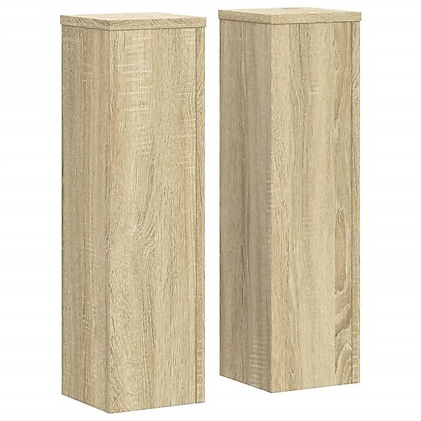vidaXL Blumenständer Pflanzenständer 2 Stk. Sonoma-Eiche günstig online kaufen