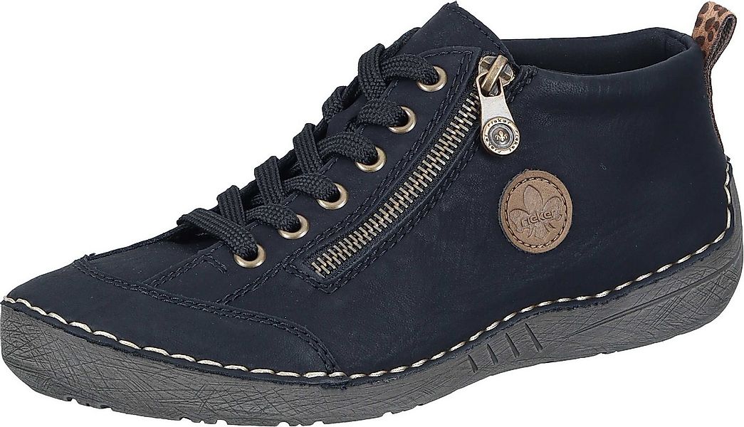 Rieker Schnürer Schnürstiefelette aus strapazierfähigem Synthetik günstig online kaufen