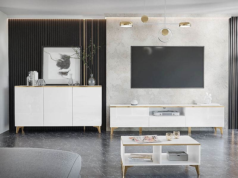 MIRJAN24 Wohnzimmer-Set Aurora I, (Kommode, TV-Lowboard, günstig online kaufen