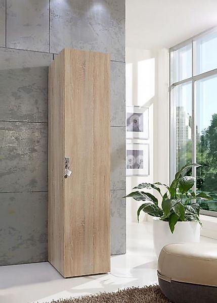 Mehrzweckschrank abschließbar 45x185x54 MULTIRAUMKONZEPT von Wimex / Eiche günstig online kaufen