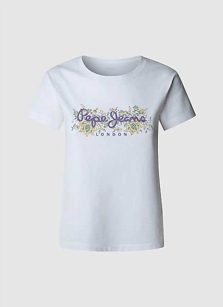 Pepe Jeans T-Shirt "AVA", mit floralem Print günstig online kaufen
