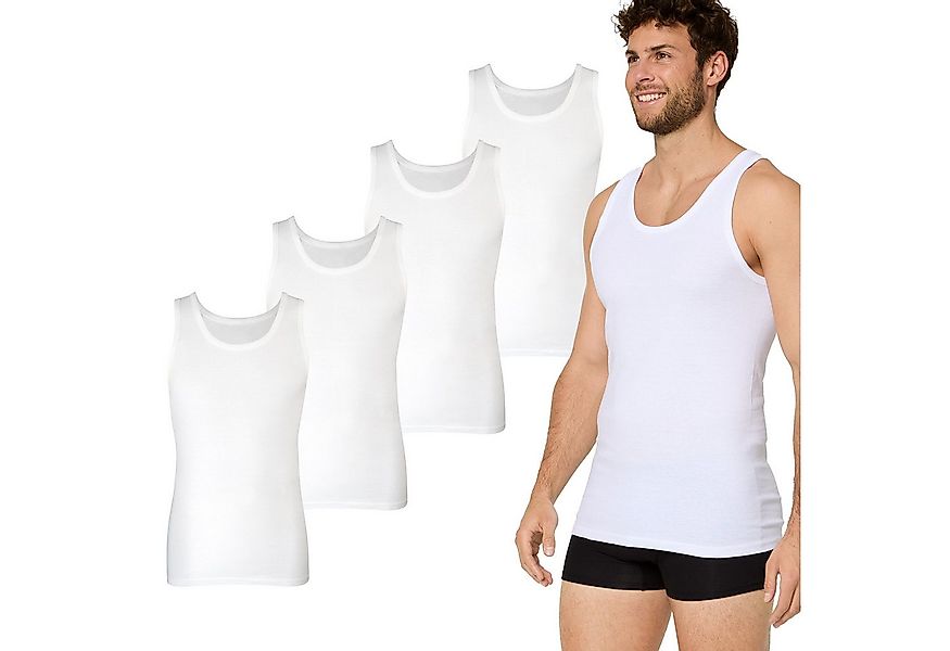 Nur Die Unterhemd Basic Alltag Tanktop (4-St) Männer Multipack Mehrpack günstig online kaufen