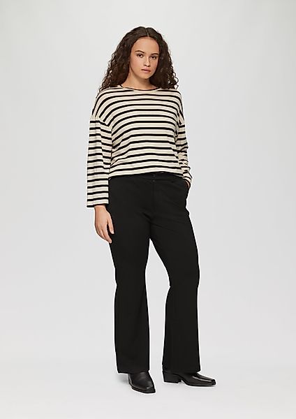 QS Stoffhose Bootcut-Pants aus Interlockjersey im günstig online kaufen