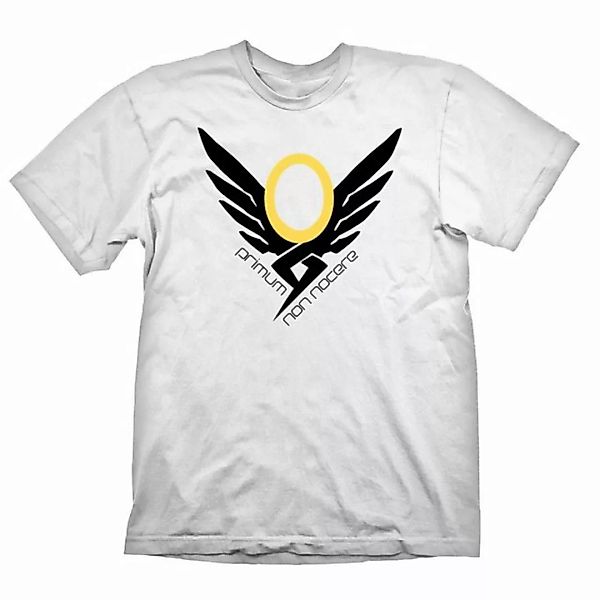 GAYA T-Shirt Overwatch T-Shirt mit Mercy Logo, Weiß, Größen: L - XXL (1-tlg günstig online kaufen