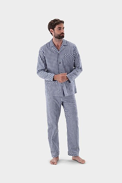 Karierter Flanell Pyjama günstig online kaufen