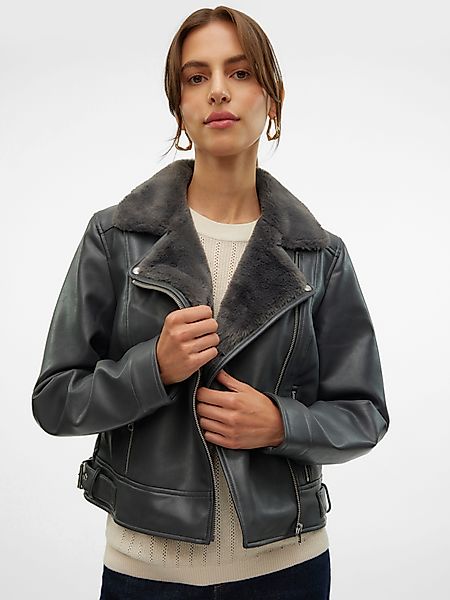 Vero Moda Lederimitatjacke VMHAILEY SHORT COATED günstig online kaufen