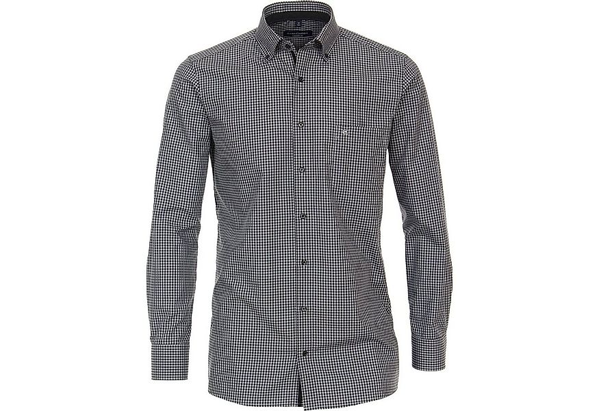 CASAMODA Langarmhemd CasaModa Langarmhemd XXL bügelfrei Karo schwarz-weiß günstig online kaufen