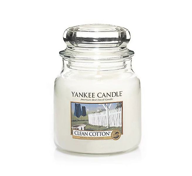 Yankee Candle Duftkerze Clean Cotton 411 g günstig online kaufen