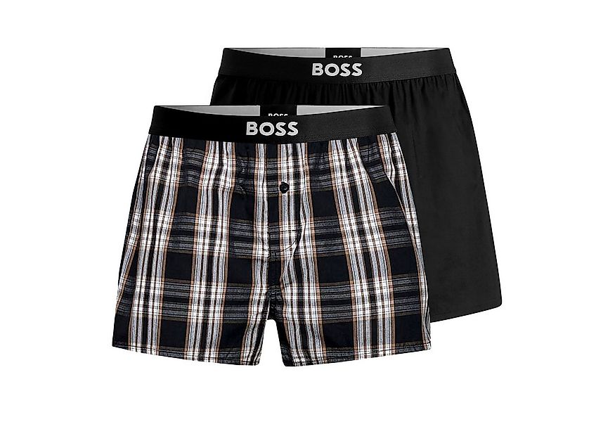 BOSS Boxershorts Boxer Shorts EW (2-St) mit Webgummibund günstig online kaufen