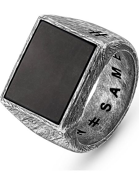 UNSAME Fingerring UNSAME Herren-Herrenring 925er Silber Onyx, Onyx günstig online kaufen