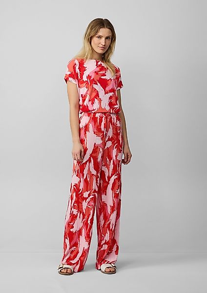 s.Oliver Stoffhose Plissierte Wide-Leg-Hose im Relaxed günstig online kaufen