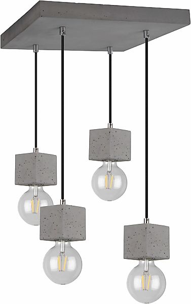 SPOT Light Pendelleuchte »STRONG SQUARE«, 4 flammig, Leuchtmittel E27   ohn günstig online kaufen