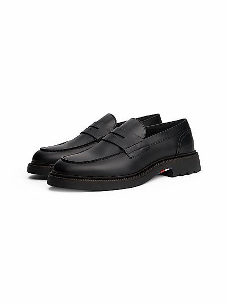 Tommy Hilfiger Slipper "HILFIGER COMFORT LWT LTH LOAFER", Abendschuh, Loafe günstig online kaufen
