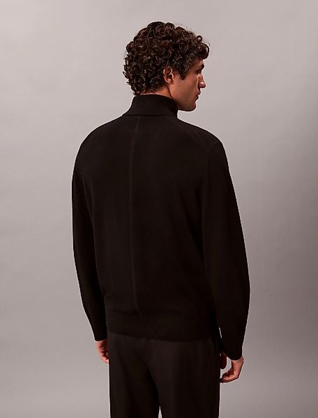 Calvin Klein Rollkragenpullover "LS 100% MERINO T-NECK 14GG", Mit Rundhalsa günstig online kaufen