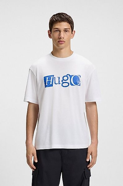 HUGO Blue T-Shirt Nugix mit grafischem Logo-Druck günstig online kaufen