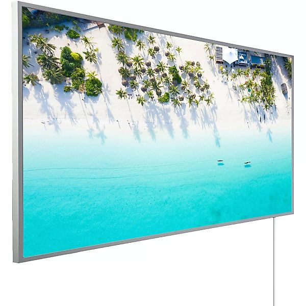 Könighaus Infrarotheizung Panorama-Serie 60 cm x 100 cm 600 W Traumstrand 1 günstig online kaufen