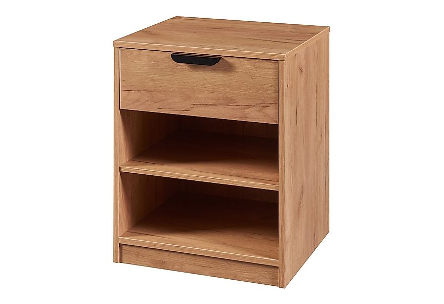 en.casa Nachttisch, Nachttisch »Varkaus« 55x43x40cm Eichenoptik günstig online kaufen