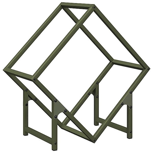 vidaXL Kaminholzregal Brennholzregal Olivgrün 50x25x50 cm günstig online kaufen