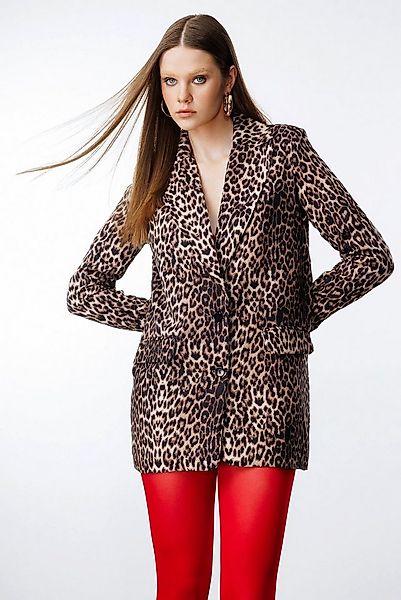 No Matter What Jeansjacke Blazer mit Leopardenmuster günstig online kaufen