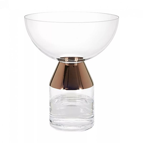 Tom Dixon - Tank Large Vase - kupfer/transparent/mundgeblasen/H x Ø 30x36cm günstig online kaufen