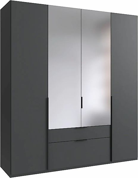 Wimex Drehtürenschrank "Mugano" mit langen oder kurzen Griffen aus Metall, günstig online kaufen
